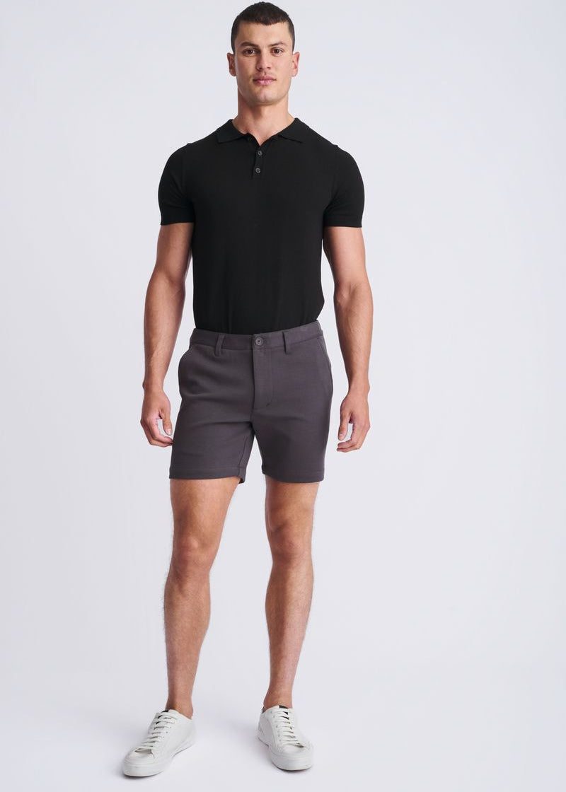 COAL 6" INSEAM TEXTURED STRETCH KNIT CHINO SHORTS PM-2542