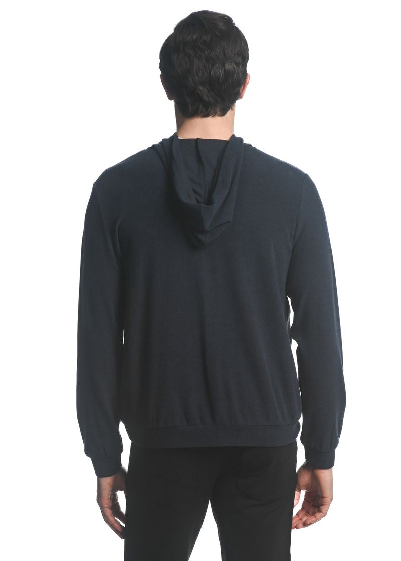 MIDNIGHT STRETCH KNIT ZIP-UP HOODIEPM-75012