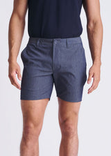 INDIGO 6" INSEAM CRINKLE STRETCH CHINO SHORTS PM-2544