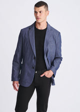 INDIGO STRETCH CRINKLE BLAZER PM-3060-01
