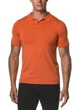 SIENNA SILK/TENCEL 3-BUTTON KNIT POLO PM-16105