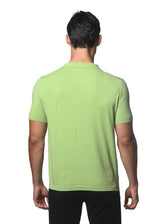PISTACHIO JOHNNY COLLAR KNITTED POLO PM-16230