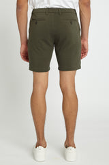 HUNTER GREEN 8"INSEAM SOLID SLUB KNIT FLEECE SHORT PM-2440 Final Sale