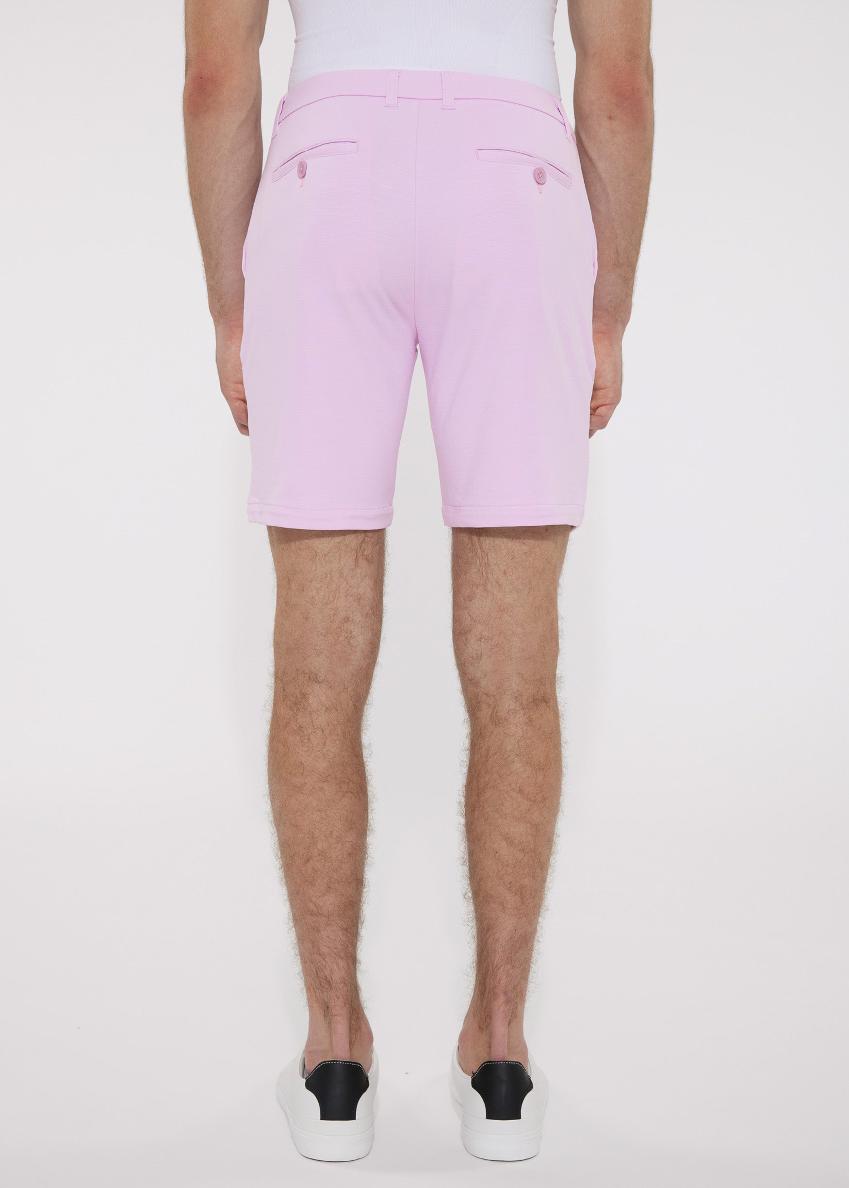 LILAC 8"INSEAM SOLID SLUB KNIT FLEECE SHORT PM-2440
