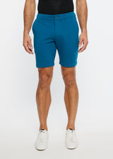 BLUE TEAL 8"INSEAM SOLID SLUB KNIT FLEECE SHORT PM 2440 Final sale