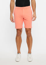 SALMON 8"INSEAM SOLID SLUB KNIT FLEECE SHORT PM-2440