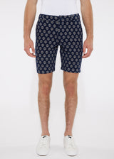 NAVY FLORAL 8" INSEAM KNIT TEXTURED JACQUARD SHORT PM-2503