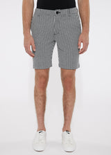 BLACK/WHITE HOUNDSTOOTH 8" INSEAM KNIT TEXTURED JACQUARD SHORT PM-2506