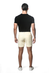 IVORY 6" INSEAM TEXTURED STRETCH KNIT CHINO SHORT PM-2530