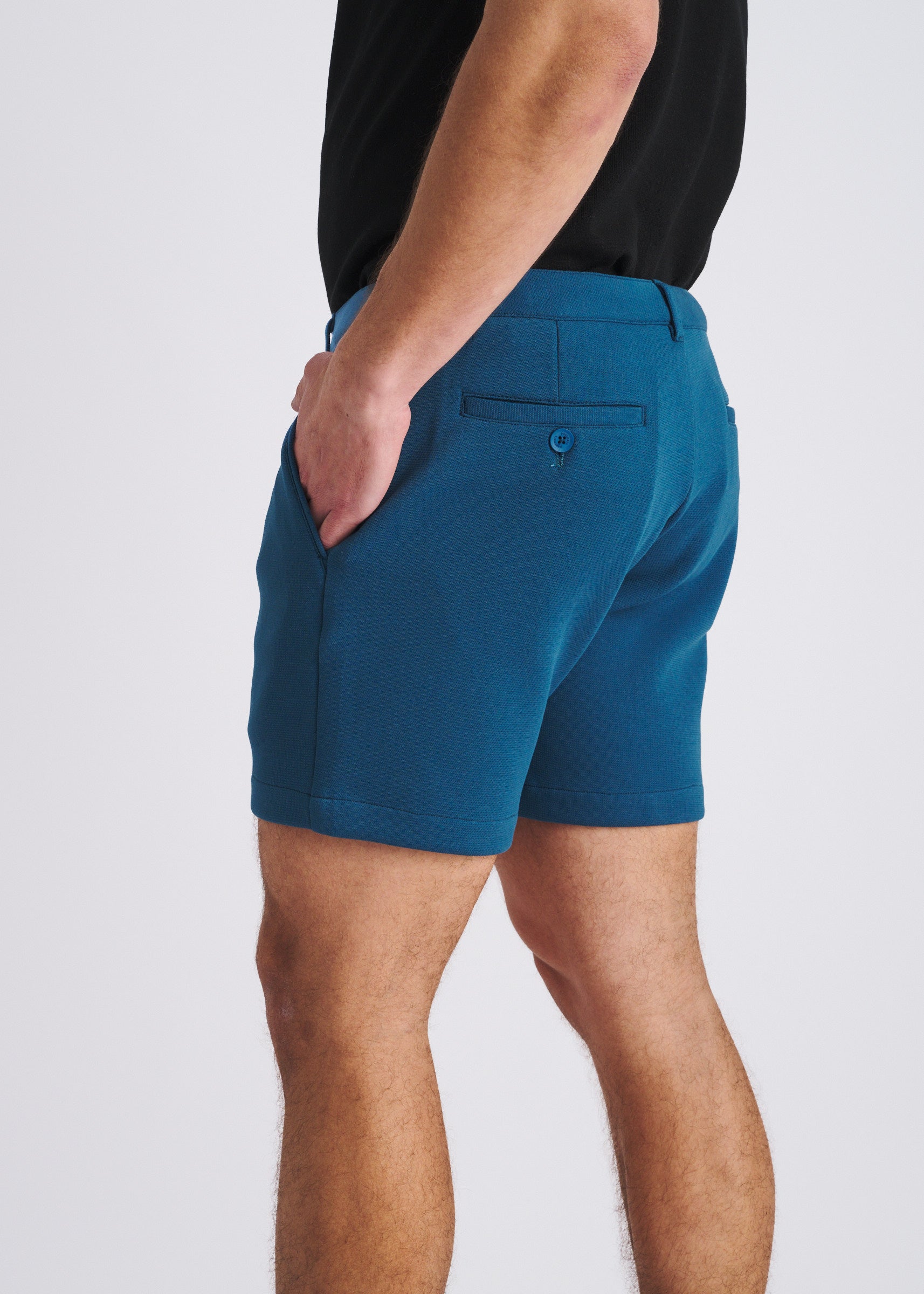 PETROL 6" INSEAM STRETCH KNIT CHINO SHORTS PM-2558