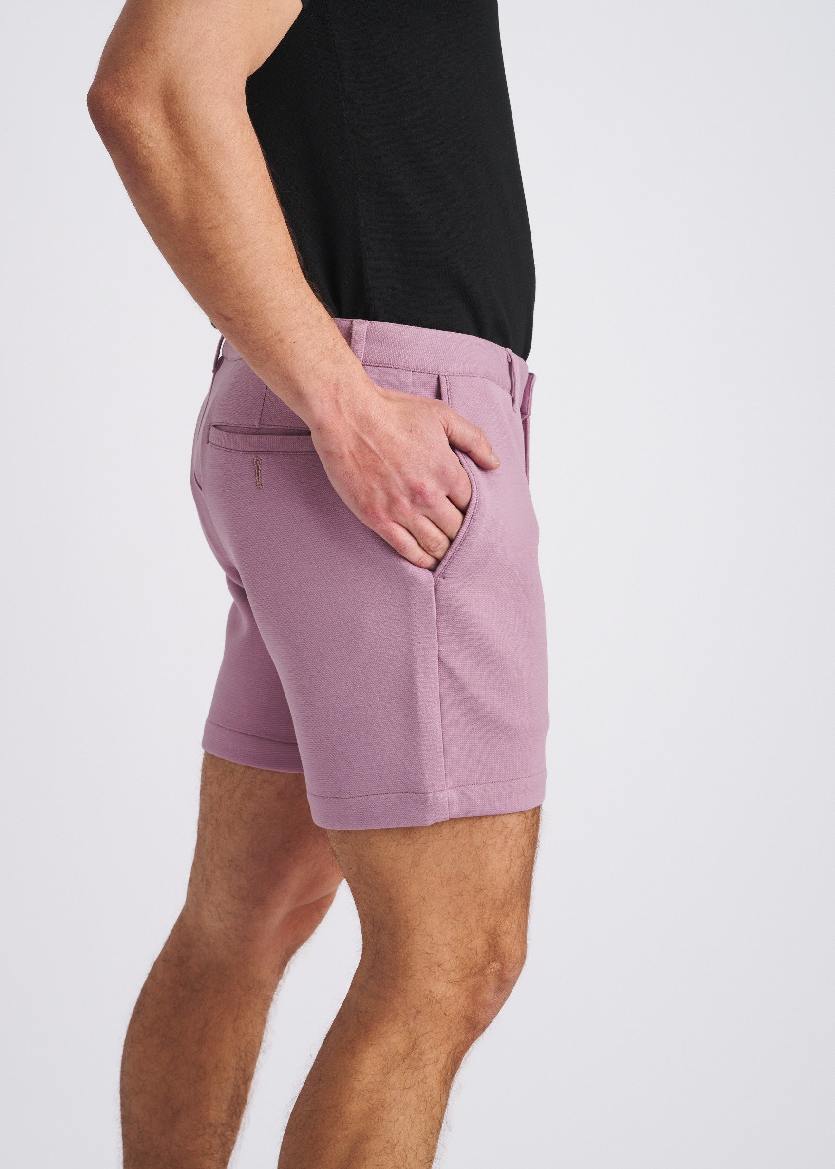 WISTERIA 6" INSEAM STRETCH KNIT CHINO SHORTS PM-2558
