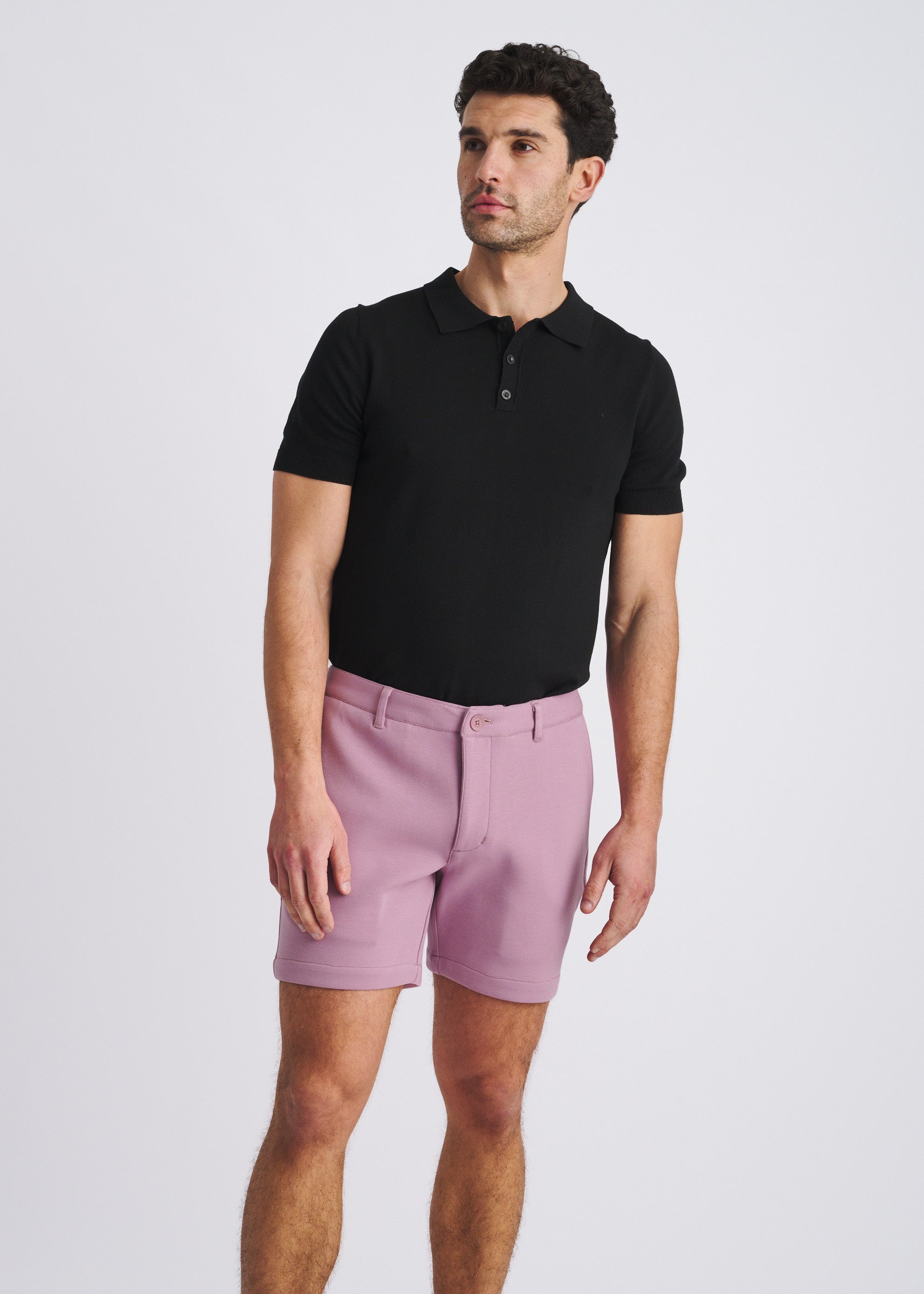 WISTERIA 6" INSEAM STRETCH KNIT CHINO SHORTS PM-2558