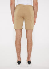 MOCHA 8 INCH INSEAM STRETCH KNIT JEANS SHORTS PM-3009