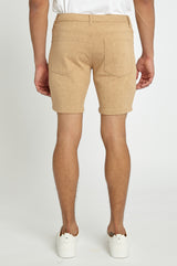 CLAY 8" INSEAM STRETCH KNIT VINTAGE LOOK JEANS SHORT PM-3012