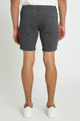 IRON ORE 8" INSEAM STRETCH KNIT VINTAGE LOOK JEANS SHORT PM-3012