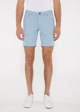 SILVER FROST 8" INSEAM STRETCH KNIT VINTAGE LOOK JEANS SHORT PM-3012 Final Sale