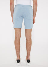 SILVER FROST 8" INSEAM STRETCH KNIT VINTAGE LOOK JEANS SHORT PM-3012 Final Sale