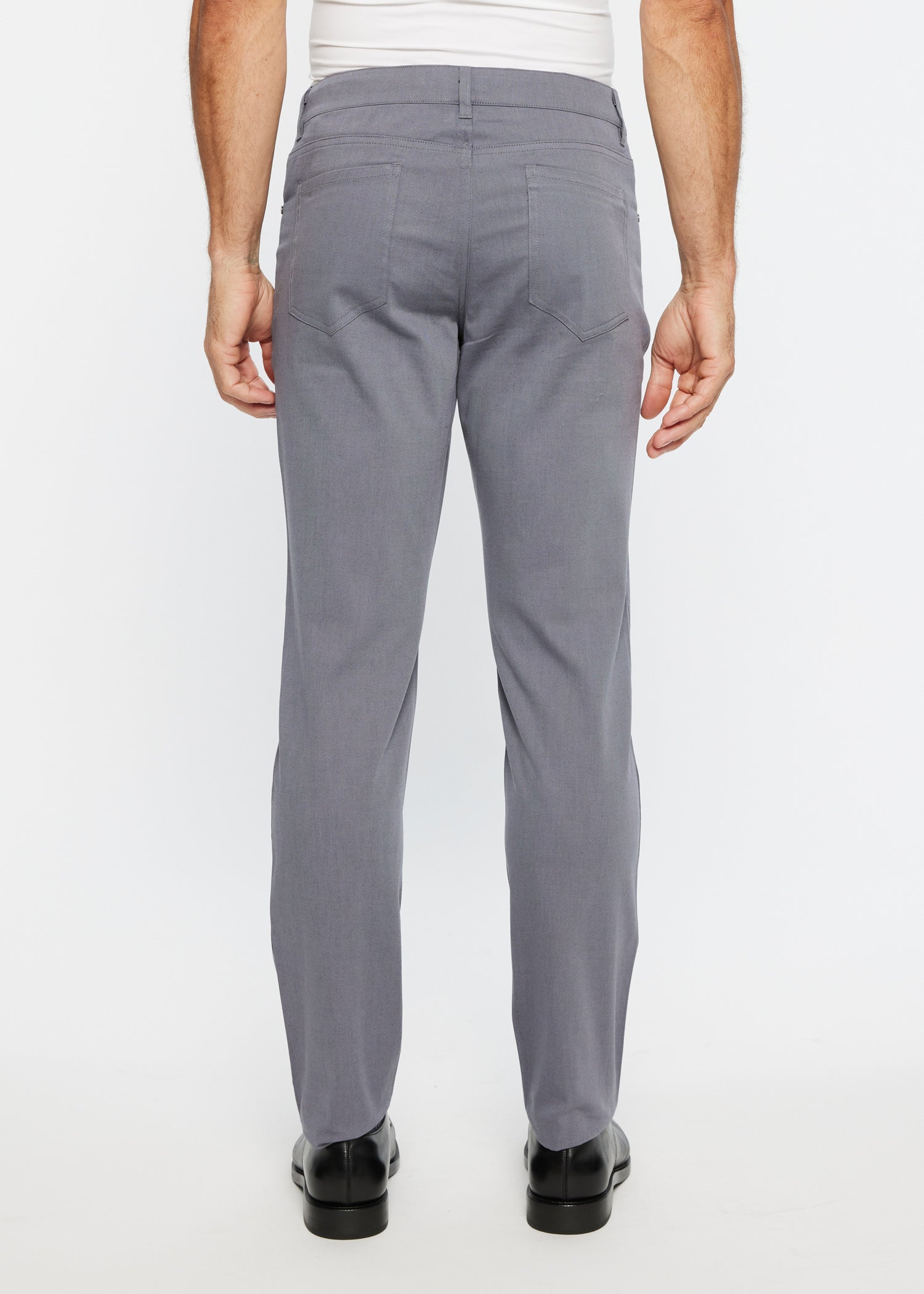 SLATE 5-POCKET TEXTURED STRETCH WOVEN PANTS PM-3023