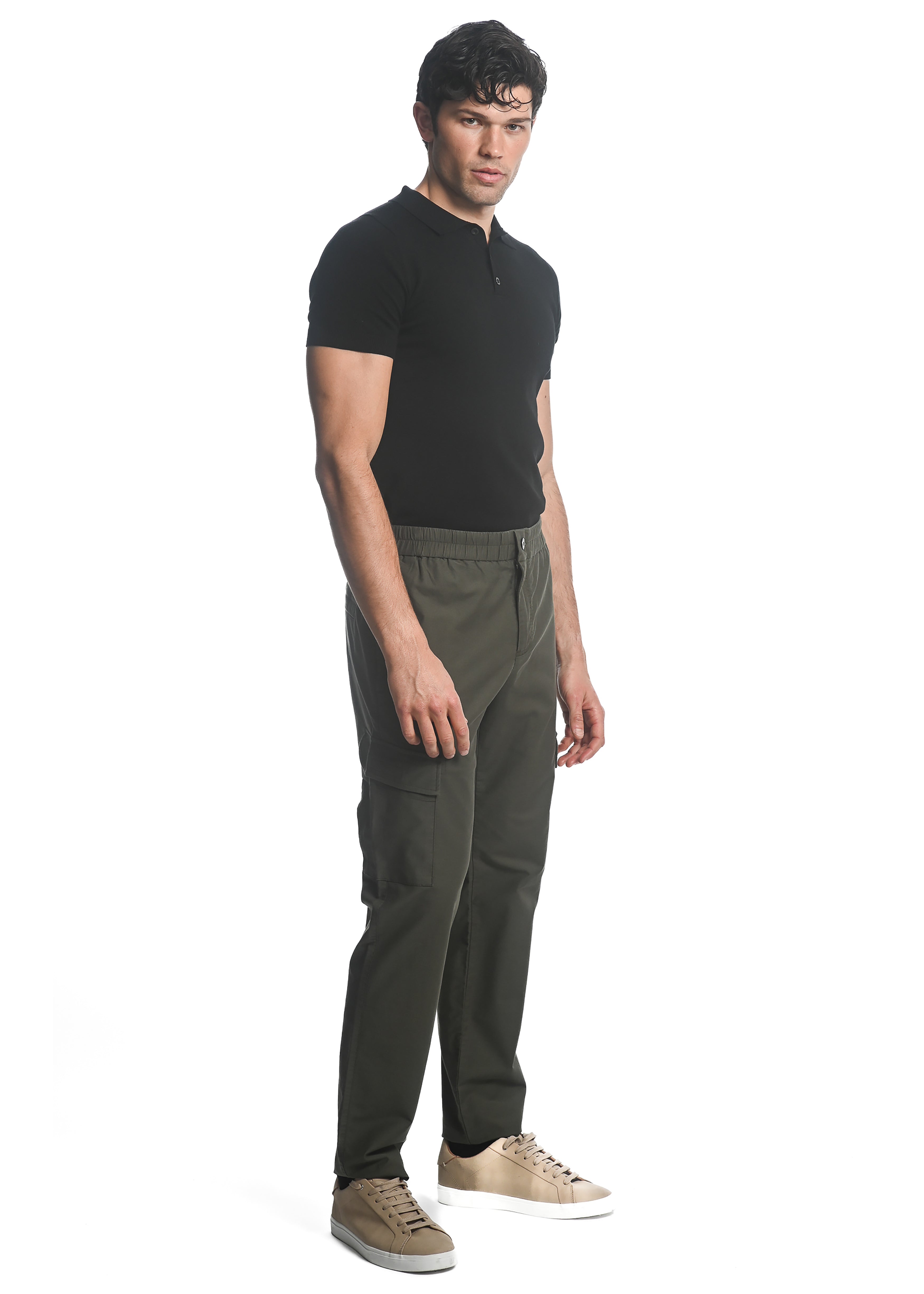 MOSS STRETCH WOVEN CARGO PANTS PM-3030
