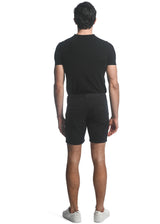 BLUE FADE 8" INSEAM VINTAGE WASH STRETCH JEANS SHORTS PM-3032