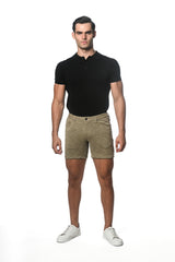 SAHARA 6" INSEAM TEXTURED STRETCH KNIT JEANS SHORT PM-3046