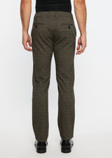 MOCHA FLECKED STRETCH KNIT WOOL LOOK PANTS PM-3303-41