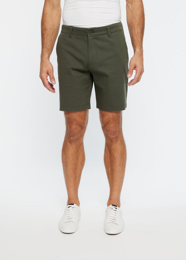 OLIVE BRANCH 8" INSEAM TEXTURED STRETCH WOVEN SHORTS PM-33101 Final Sale