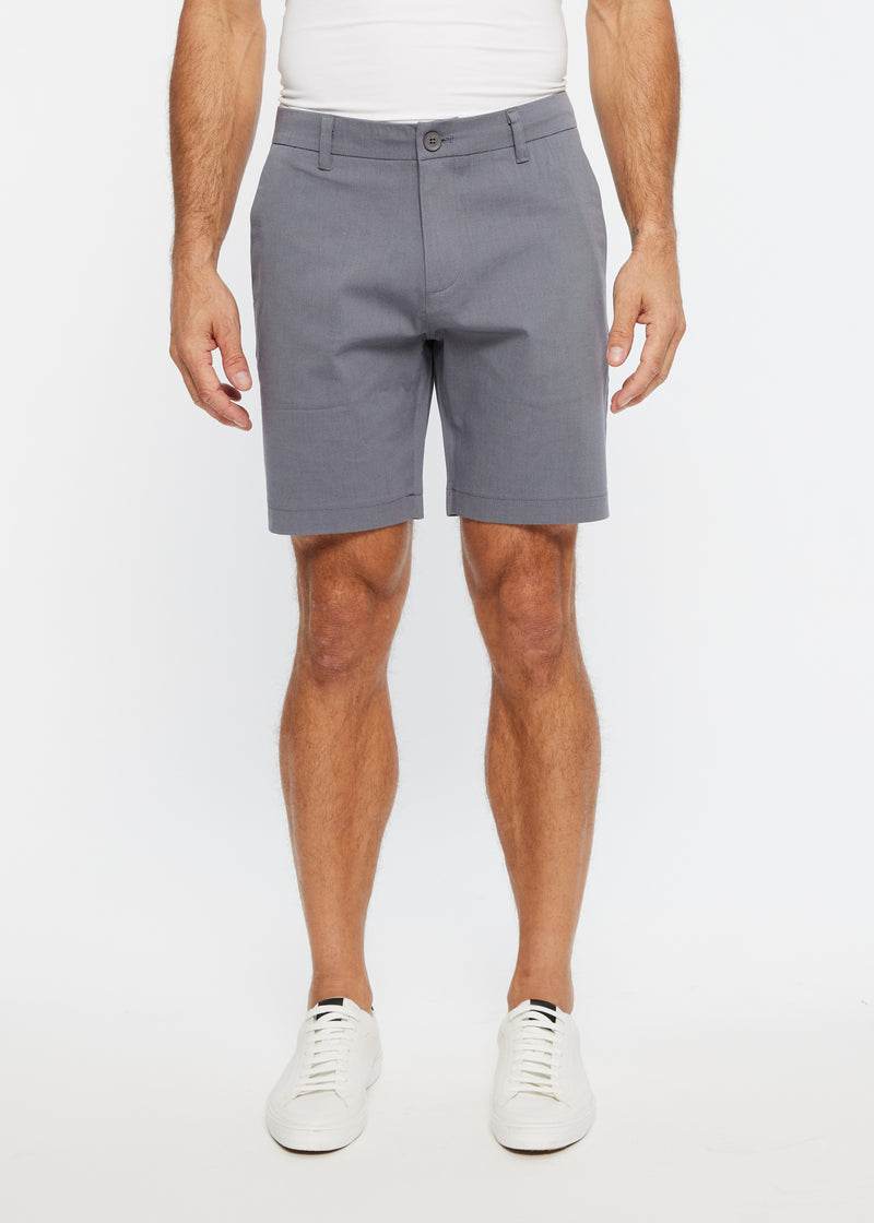 SLATE 8" INSEAM TEXTURED STRETCH WOVEN SHORTS PM-33101 Final Sale