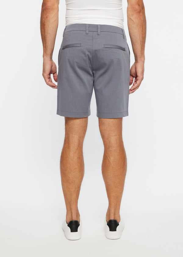 SLATE 8" INSEAM TEXTURED STRETCH WOVEN SHORTS PM-33101 Final Sale