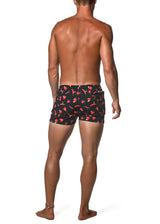 NAVY/RED ANTHURIUM MARBELLA 2.5" INSEAM SWIM SHORT PM-6002-40
