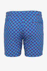 RED/BLUE DOTS BELIZE 6" INSEAM SWIM SHORTS PM-6003-08