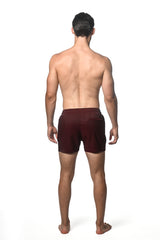 BORDEAUX TRIAD 4.5" INSEAM JACQUARD SWIM SHORT W/ MESH LINER PM-6016-05