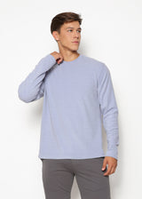 SKY BLUE CREW NECK KNIT PULLOVER PM-7506