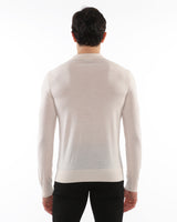 OAT 3-BUTTON LIGHTWEIGHT FINE KNIT WOOL POLO SWEATER PM-16412