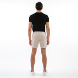 BEIGE 6" INSEAM TEXTURED STRETCH KNIT CHINO SHORTS PM-2530-01
