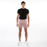 BLUSH 6" INSEAM TEXTURED STRETCH KNIT CHINO SHORTS PM-2530-01