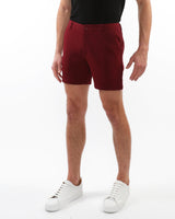 MAROON 6" INSEAM TEXTURED STRETCH KNIT CHINO SHORTS PM-2530-01
