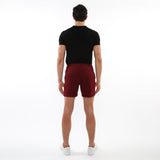 MAROON 6" INSEAM TEXTURED STRETCH KNIT CHINO SHORTS PM-2530-01