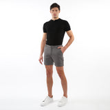 CEMENT 6" INSEAM TEXTURED STRETCH KNIT CHINO SHORTS PM-2533