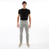 JADE GREEN WASHED STRETCH TWILL WOVEN 5-POCKET JEANS PM-3048