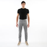 ASH GREY LIGHTWEIGHT WASHED TEXTURED STRETCH WOVEN 5-POCKET JEANS PM-3049