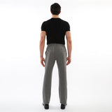 GREY WOOL-LOOK STRETCH KNIT PANTS W/ BACK ELASTIC WAISTBAND PM-3050-03