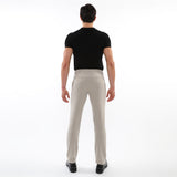 MILK FOAM PINSTRIPES WOOL-LOOK STRETCH KNIT TAILORED PANTS PM-3303-60