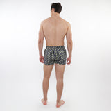 NAVY/SAGE CIRCLES 2-1/2" INSEAM PRINTED SWIM SHORTS WITH MESH LINING PM-6002-56