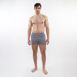 NAVY/GOLD MEDALLIONS 2-1/2" INSEAM PRINTED BORDER SWIM SHORTS WITH MESH LINING PM-6002-57