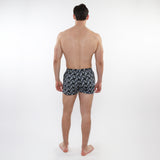 MIDNIGHT/TEAL DIAMONDS 2-1/2" INSEAM PRINTED SWIM SHORTS WITH MESH LINING PM-6002-58