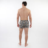 SPROUT/NAVY FLORAL 2-1/2" INSEAM PRINTED SWIM SHORTS WITH MESH LINING PM-6002-61