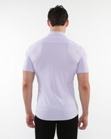 LAVENDER SOLID STRETCH PERFORMANCE SHORT SLEEVES SHIRT PM-76082
