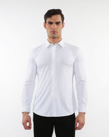 MILK SOLID STRETCH PERFORMANCE LONG SLEEVES SHIRT PM-76083