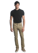 RUSSET TEXTURED STRETCH WOVEN 5-POCKET JEANS PM-3036